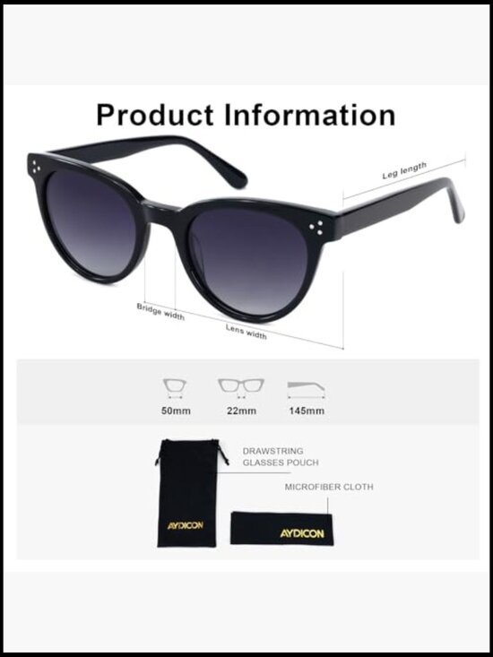 Trendy Round Polarized Women\'s Sunglasses UV 400 Protection main image 7